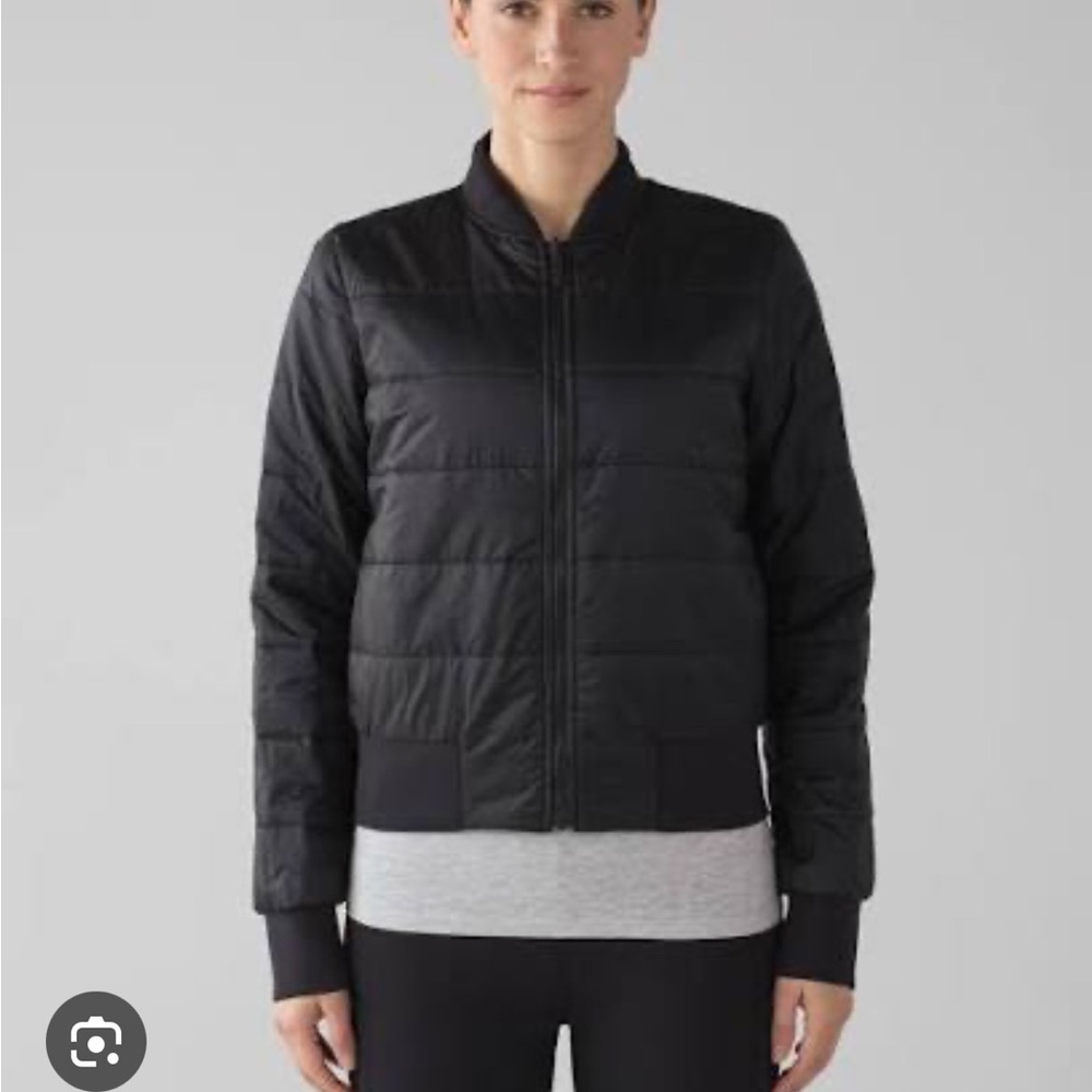 Lululemon, Non-Stop Bomber Jacket, black, size 2